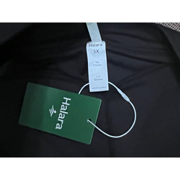 Halara High Waisted Button Flare Casual Cargo Pants  Sz 3XL Womens Black Side Fl - Picture 10 of 10